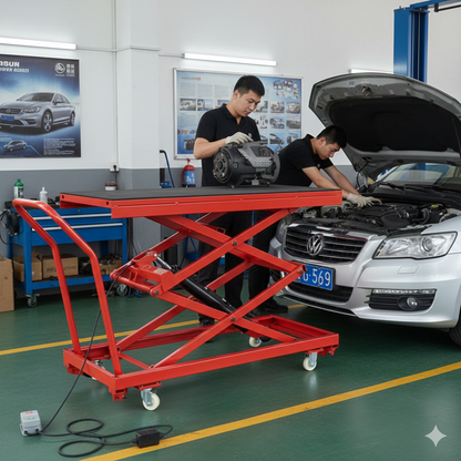 Tabouret élévateur hydraulique électrique – Type à ciseaux – Plateforme mobile et pliable