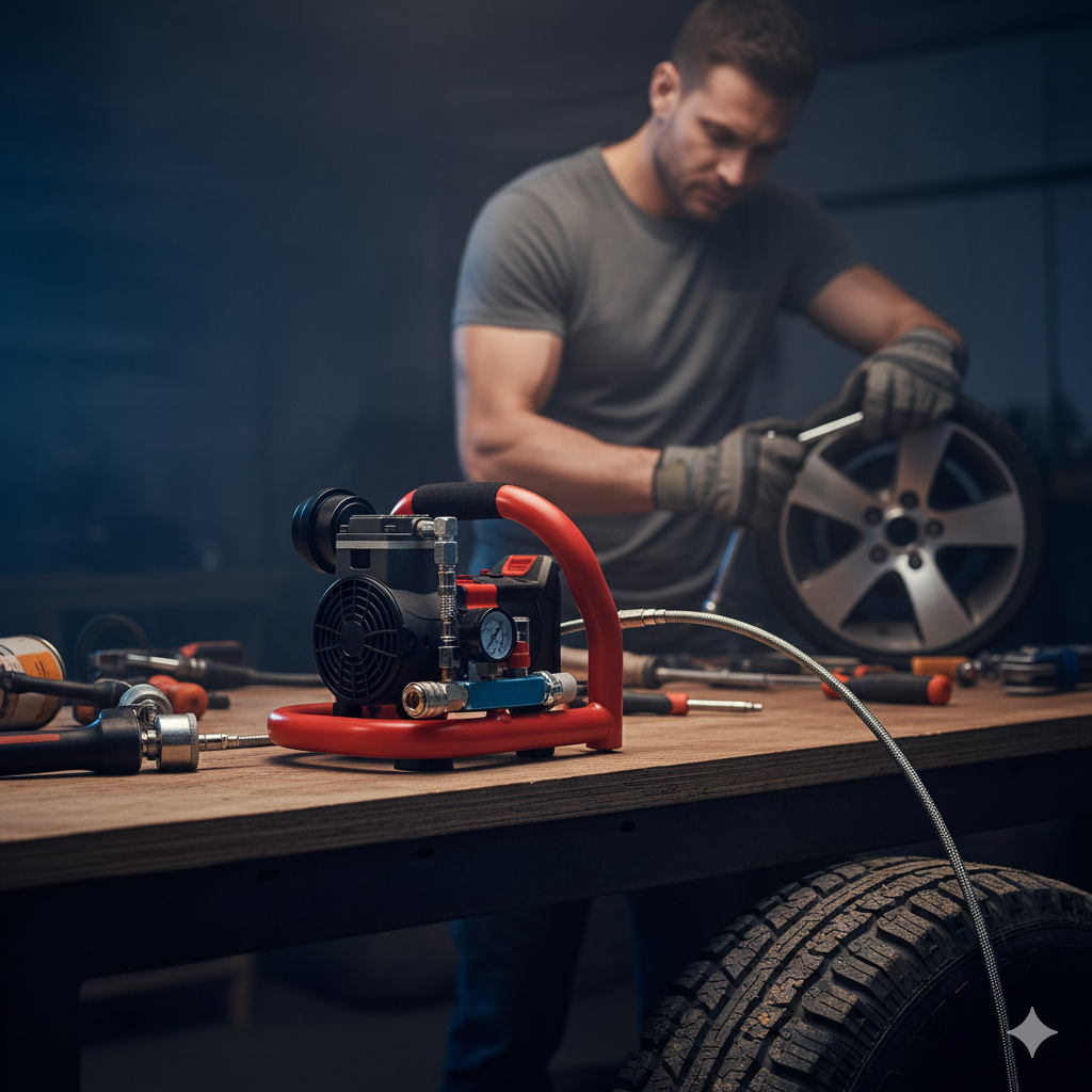 compresseur d'air portatif a batterie