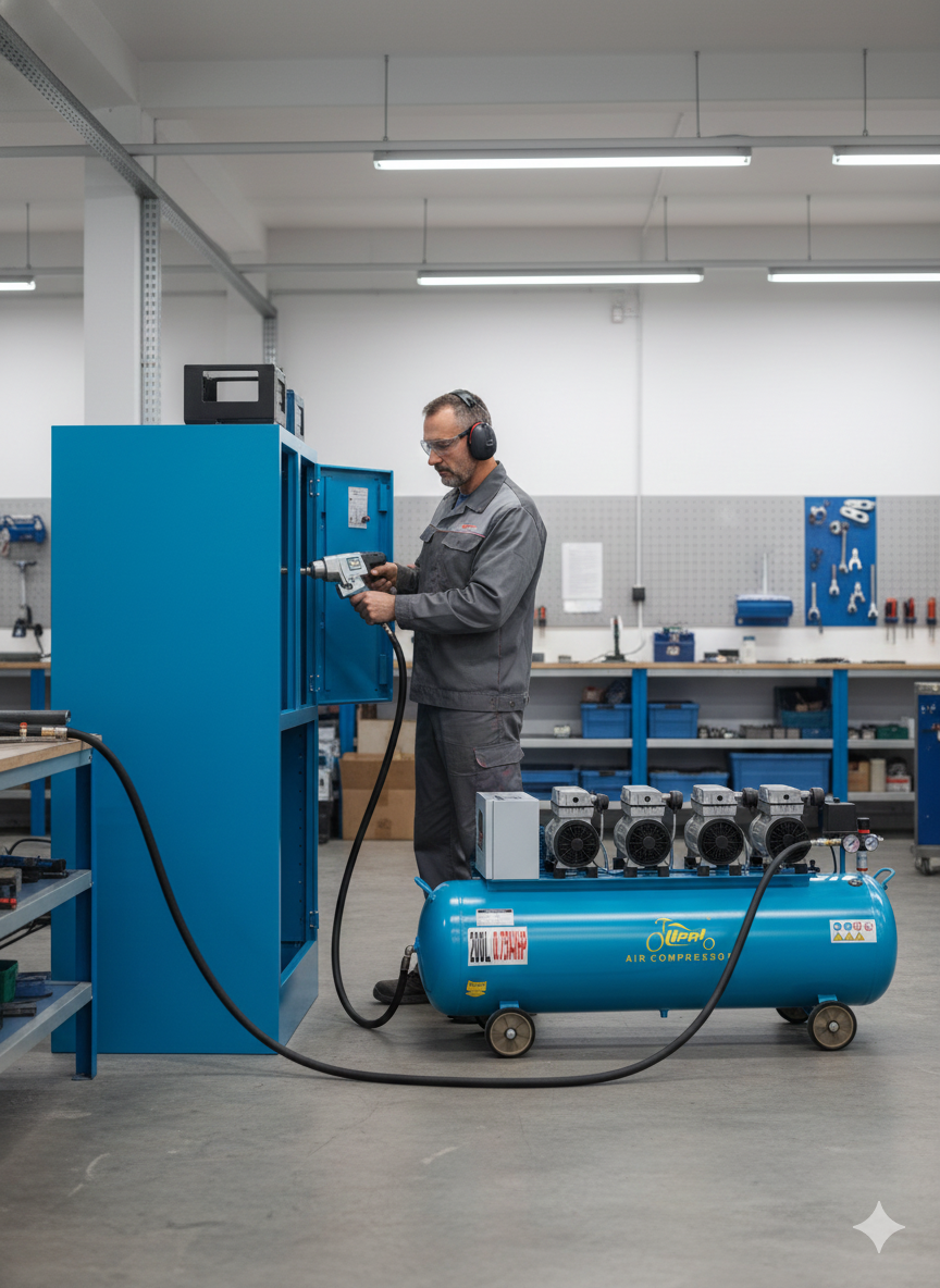 compresseur 200L silencieux 220V