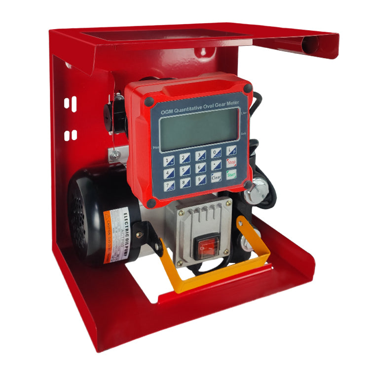 pompe de transfert électrique  avec un compteur digital pour le gasoil, l'huile et le carburant