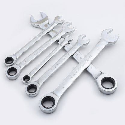 Jeu de Clés à Cliquet Universelles 7 Pièces – Clés à Fourche Ouverte pour Raccords et Tubes