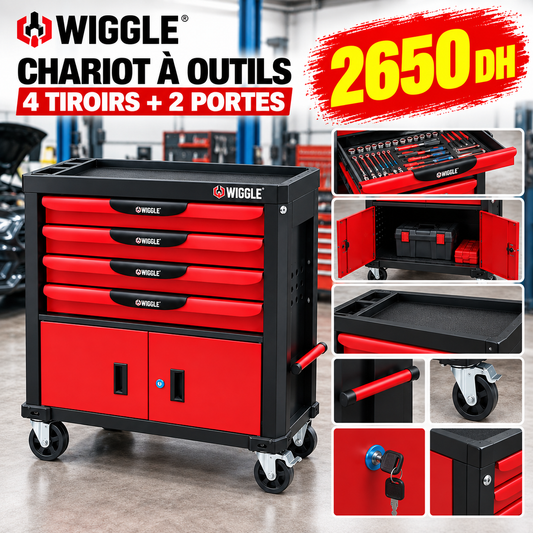 Servante a outil 4 tiroirs WJS-T0401 VIDE