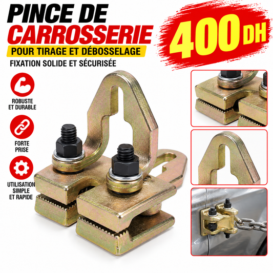Pince de Traction Carrosserie 5 Tonnes – Angle Droit Bidirectionnelle YZ-3301