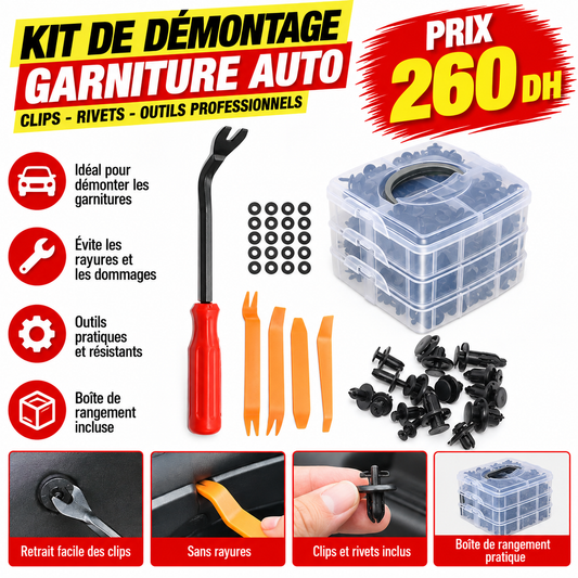 Kit Clips Auto 620PCS
