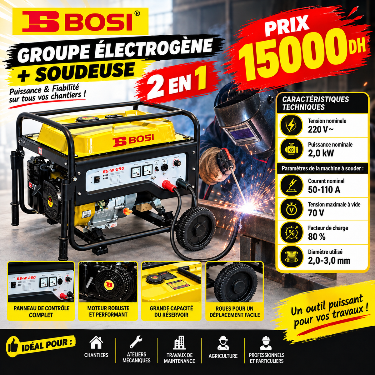 groupe électrogène saudage  BS663621