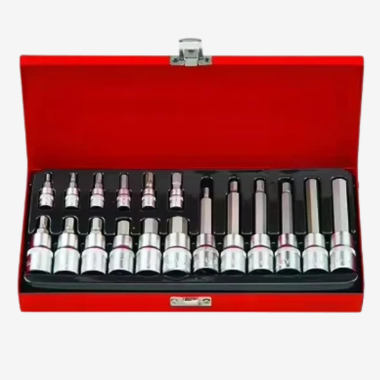 Ensemble de 8 Clés  Douilles avec Embout TORX Perforé M-BS-A164