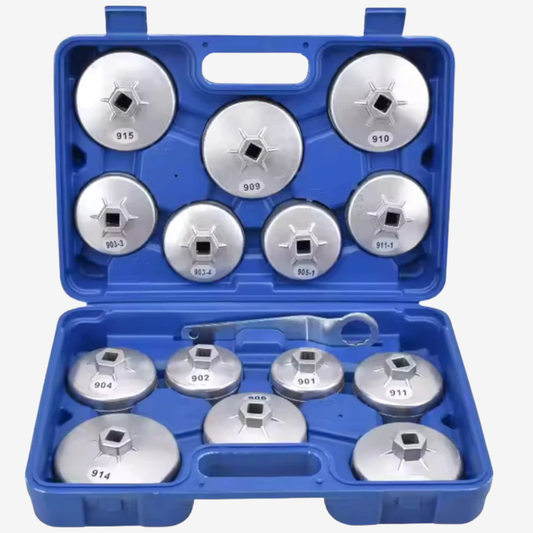 kit de clef pour filtre à huile en aluminium 14PCS