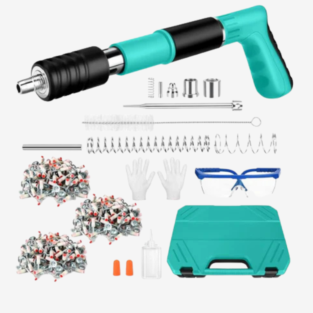 Pistolet à Clous Manuel avec 100 Clous Ronds