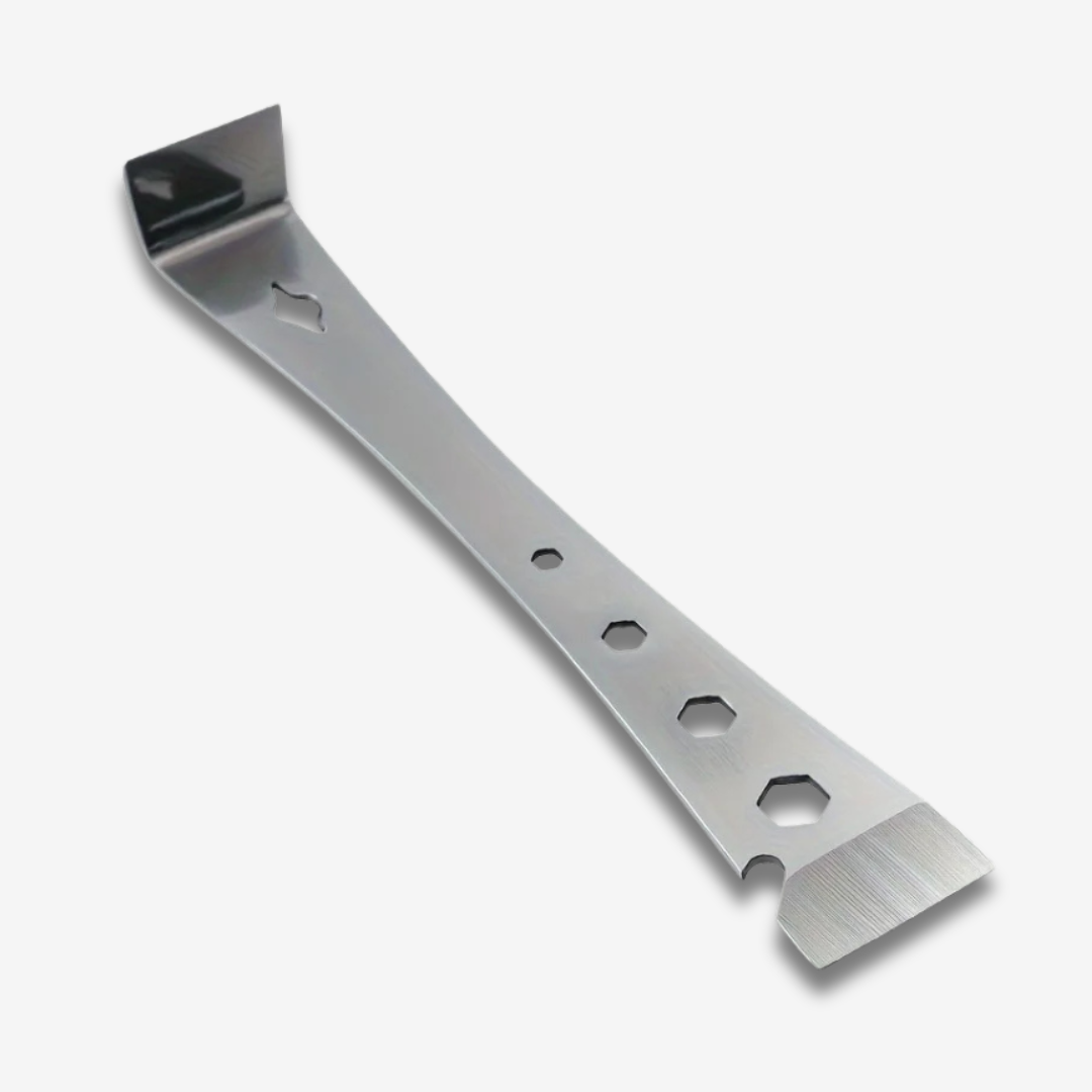 OUTIL DE GRATTOIR À LEVIER PLAT EN MÉTAL AVEC POIGNÉE DE PORTE POLYVALENTE