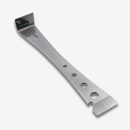 OUTIL DE GRATTOIR À LEVIER PLAT EN MÉTAL AVEC POIGNÉE DE PORTE POLYVALENTE