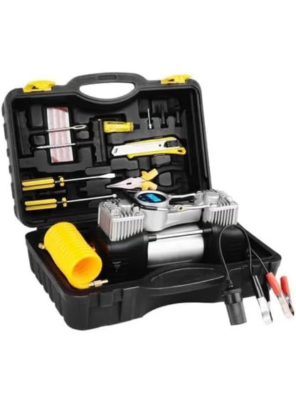 Compresseur d’Air Portable 12V  Kit Complet avec Coffret