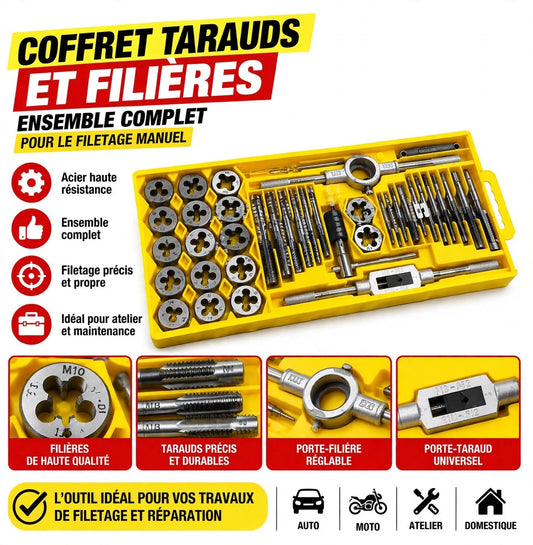 Coffret de tarauds et filières BOSI BS521140