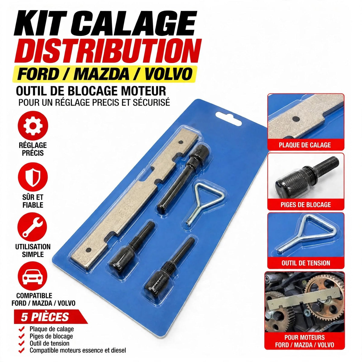 KIT CALAGE  Ford, Mazda et Volvo YZ9084