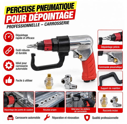 Perceuse Pneumatique pour Dépointage de Soudure – Machine Spot Weld 6.5 mm / 8 mm YZ-3275