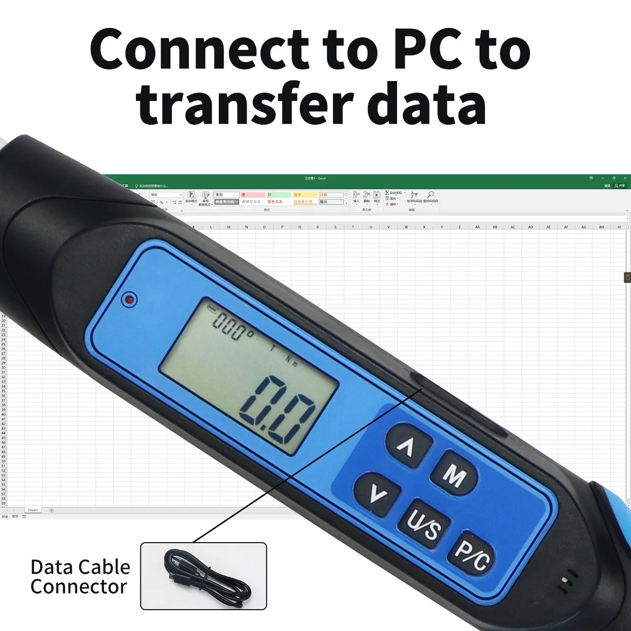 Clé dynamométrique numérique,1/2 10-200N YZ4033-10