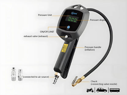 manomètre de pression de pneu numérique YT021-23