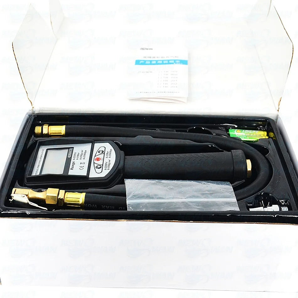 Pistolet professionnel de gonflage et contrôle de pression des pneus 4-en-1 – Manomètre numérique haute précision