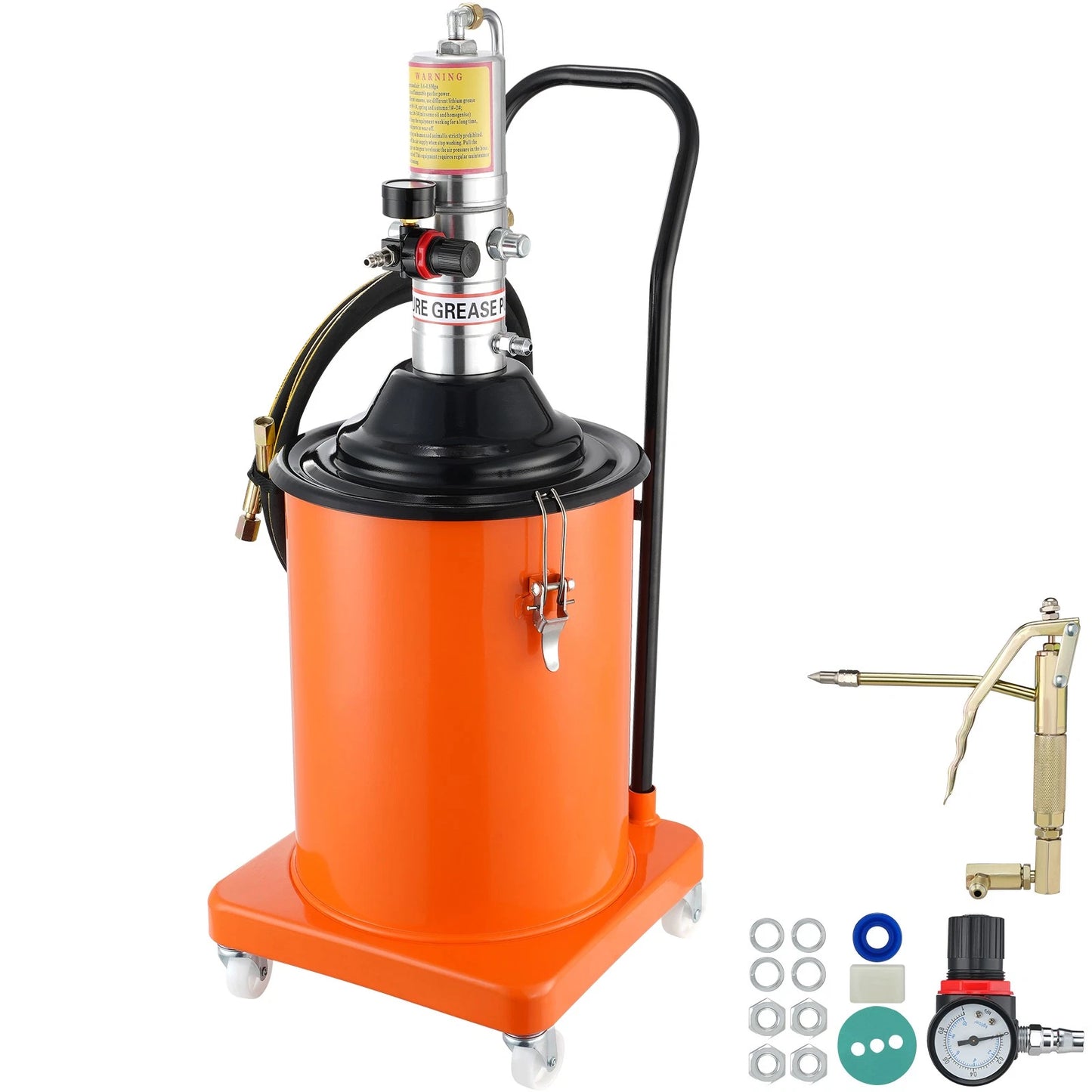 Pompe à Graisse Pneumatique WIGGLE 30 L – Système de Graissage Professionnel à Air Comprimé