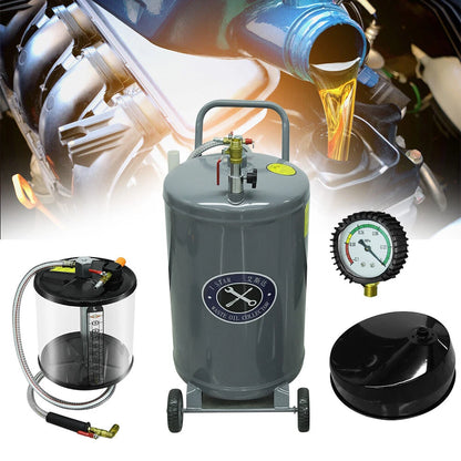 Bac de Récupération d’Huile Usagée 80 L – Réservoir de Vidange Mobile pour Garage