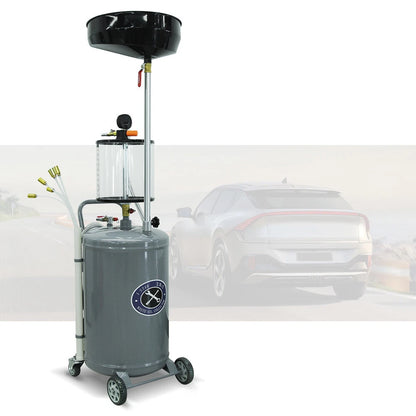 Bac de Récupération d’Huile Usagée 80 L – Réservoir de Vidange Mobile pour Garage