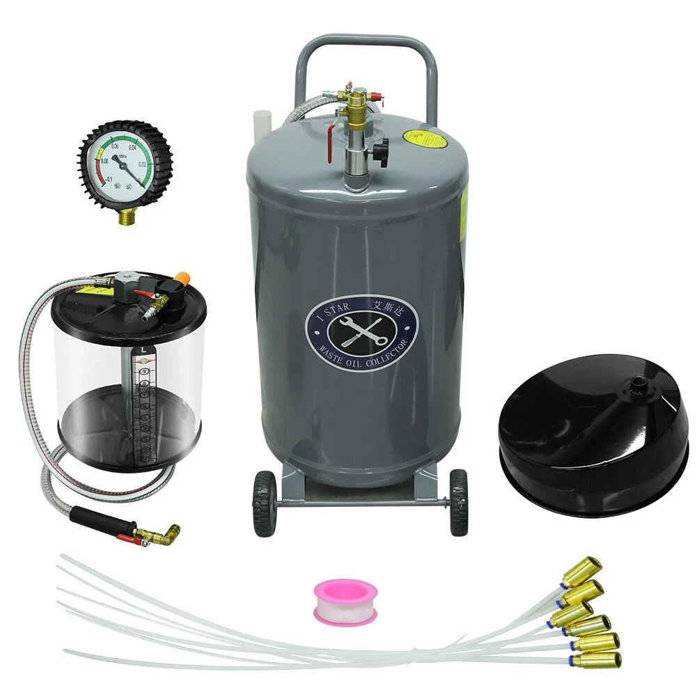 Bac de Récupération d’Huile Usagée 80 L – Réservoir de Vidange Mobile pour Garage