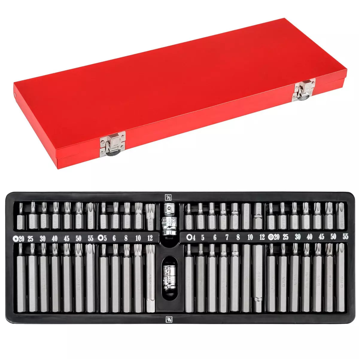 Coffret douilles et embouts 54 pcs