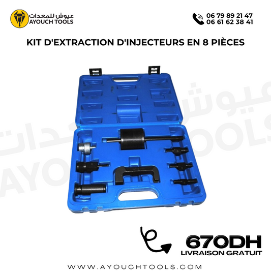 KIT D'EXTRACTION D'INJECTEURS EN 8 PIÈCES